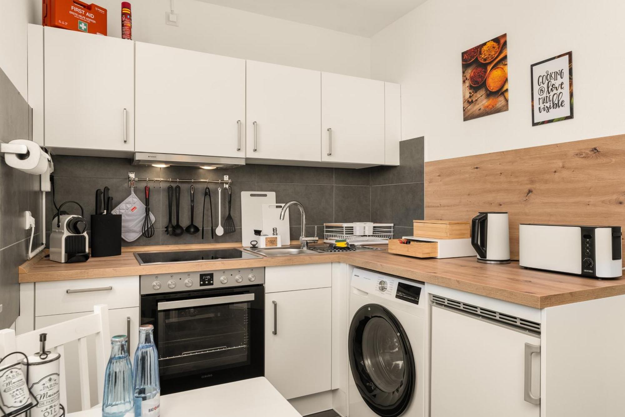 Free Living - Design Apartments, Zentrum, Outlet, Balkon, Kueche