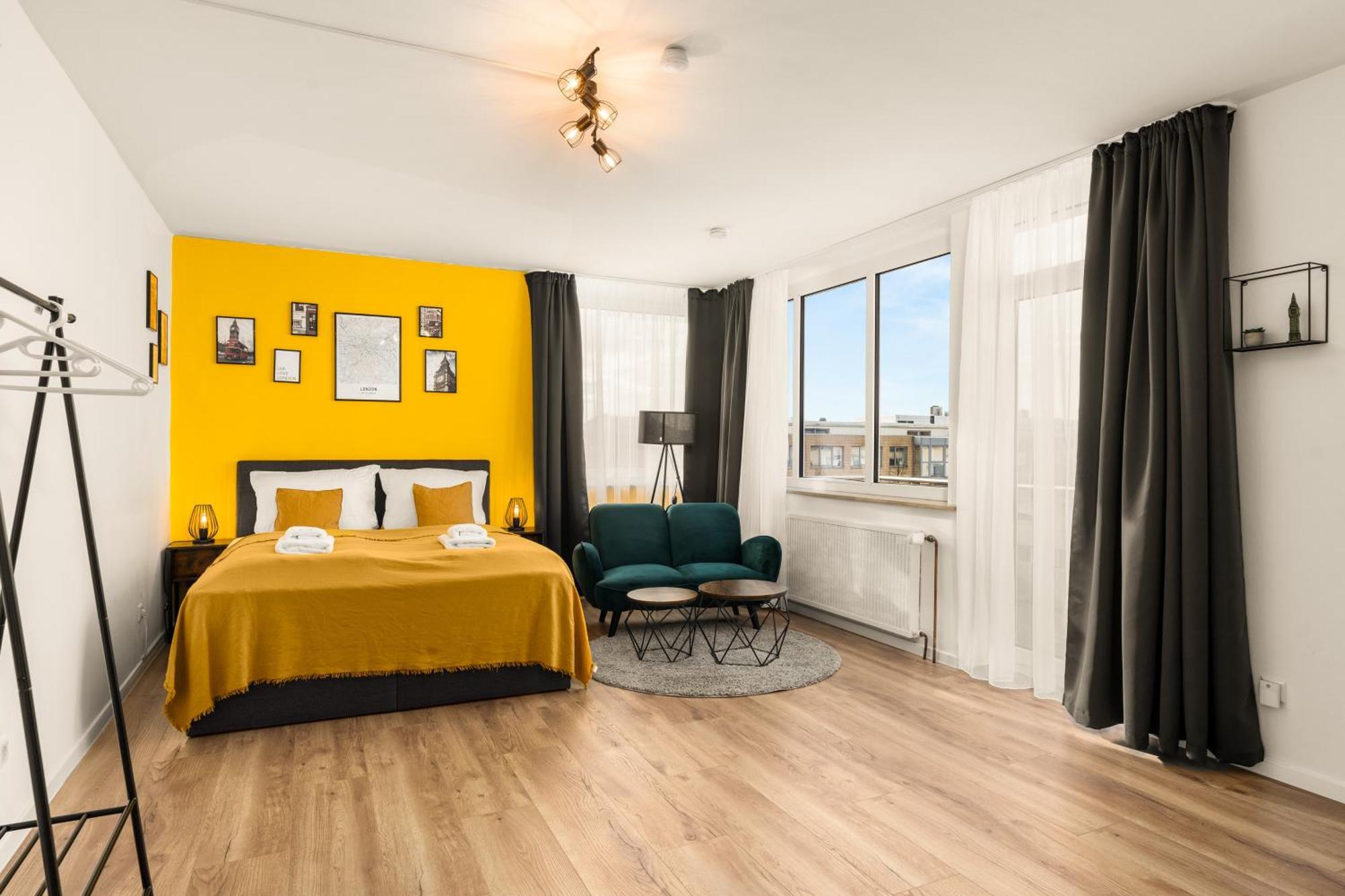 Apartment Free Living - Design Apartments, Zentrum, Outlet, Balkon, Kueche Wolfsburg